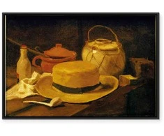 Artgeist Paveikslas - Vincent Van Gogh – Still life with yellow straw hat