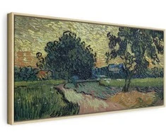 Artgeist Paveikslas - Vincent Van Gogh – Landscape with the Chateau of Auvers at Sunset