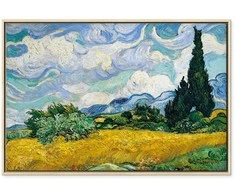 Artgeist Paveikslas - Vincent Van Gogh – Wheat Field with Cypresses