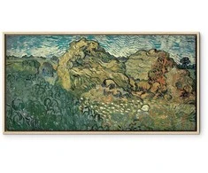 Artgeist Paveikslas - Vincent Van Gogh – Field with Wheat Stacks