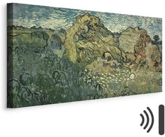 Artgeist Paveikslas - Vincent Van Gogh – Field with Wheat Stacks