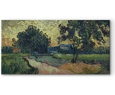 Artgeist Paveikslas - Vincent Van Gogh – Landscape with the Chateau of Auvers at Sunset