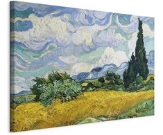 Artgeist Paveikslas - Vincent Van Gogh – Wheat Field with Cypresses