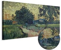 Artgeist Paveikslas - Vincent Van Gogh – Landscape with the Chateau of Auvers at Sunset