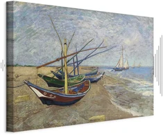 Artgeist Paveikslas - Vincent van Gogh – Fishing Boats on the Beach