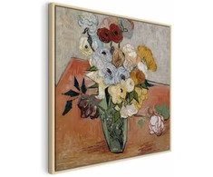 Artgeist Paveikslas - Vincent Van Gogh – Stilllife with Japanese vase, roses and anemones