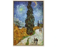 Artgeist Paveikslas - Vincent van Gogh – Road with Cypress and Star