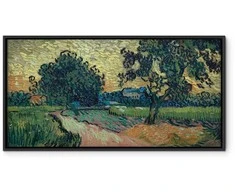 Artgeist Paveikslas - Vincent Van Gogh – Landscape with the Chateau of Auvers at Sunset