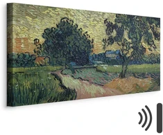Artgeist Paveikslas - Vincent Van Gogh – Landscape with the Chateau of Auvers at Sunset