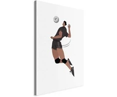 Artgeist Paveikslas - Volleyball Player on a Baltas Background - Illustration