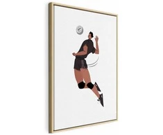 Artgeist Paveikslas - Volleyball Player on a Baltas Background - Illustration