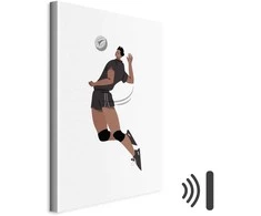 Artgeist Paveikslas - Volleyball Player on a Baltas Background - Illustration