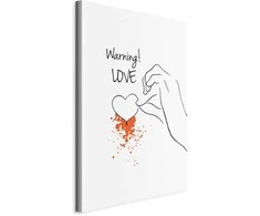 Artgeist Paveikslas - Warning! Love (1 Part) Vertical