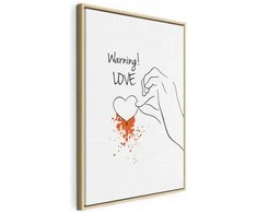 Artgeist Paveikslas - Warning! Love (1 Part) Vertical