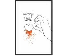 Artgeist Paveikslas - Warning! Love (1 Part) Vertical