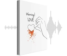 Artgeist Paveikslas - Warning! Love (1 Part) Vertical