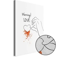 Artgeist Paveikslas - Warning! Love (1 Part) Vertical