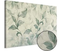 Artgeist Paveikslas - Watercolor Botanical Motif Delicate Žalias-rusvai gelsvas Leaves