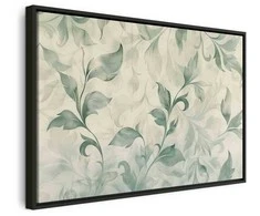 Artgeist Paveikslas - Watercolor Botanical Motif Delicate Žalias-rusvai gelsvas Leaves