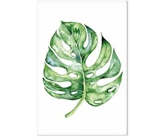 Artgeist Paveikslas - Watercolor Monstera (1 Part) Vertical