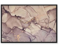 Artgeist Paveikslas - Watercolour abstraction - powder pink marble with auksinis accents