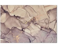 Artgeist Paveikslas - Watercolour abstraction - powder pink marble with auksinis accents