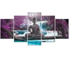 Artgeist Paveikslas - Waterfall and Buddha
