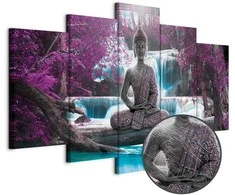 Artgeist Paveikslas - Waterfall and Buddha