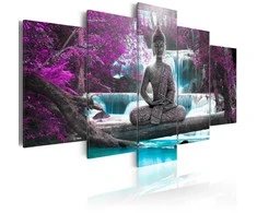 Artgeist Paveikslas - Waterfall and Buddha