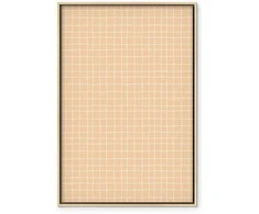 Artgeist Paveikslas - Waving Lines - Creamy Grid on a Noisy Pastel Background