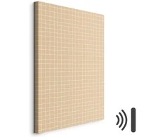Artgeist Paveikslas - Waving Lines - Creamy Grid on a Noisy Pastel Background
