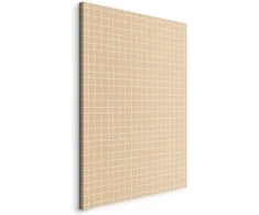 Artgeist Paveikslas - Waving Lines - Creamy Grid on a Noisy Pastel Background