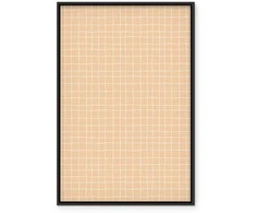 Artgeist Paveikslas - Waving Lines - Creamy Grid on a Noisy Pastel Background