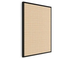 Artgeist Paveikslas - Waving Lines - Creamy Grid on a Noisy Pastel Background