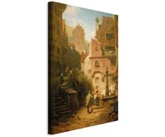 Artgeist Paveikslas - Well-Wisher Presenting Flowers (Carl Spitzweg)