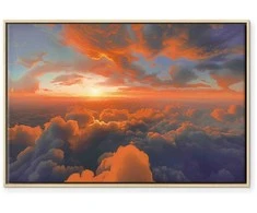 Artgeist Paveikslas - When Dawn Tickles the Clouds: A Spectacle of Colors on the Morning Sky