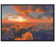 Artgeist Paveikslas - When Dawn Tickles the Clouds: A Spectacle of Colors on the Morning Sky
