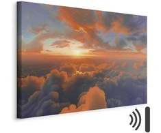 Artgeist Paveikslas - When Dawn Tickles the Clouds: A Spectacle of Colors on the Morning Sky