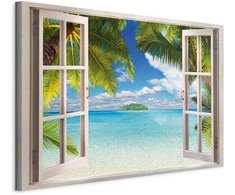 Artgeist Paveikslas - Window: Sea View