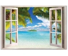 Artgeist Paveikslas - Window: Sea View