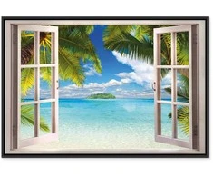 Artgeist Paveikslas - Window: Sea View