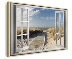 Artgeist Paveikslas - Window: View of the Beach