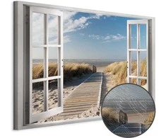 Artgeist Paveikslas - Window: View of the Beach