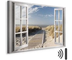 Artgeist Paveikslas - Window: View of the Beach