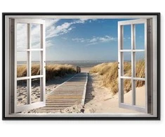 Artgeist Paveikslas - Window: View of the Beach