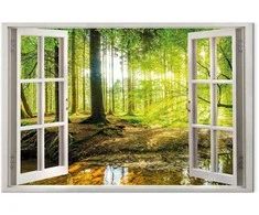 Artgeist Paveikslas - Window: View on Forest