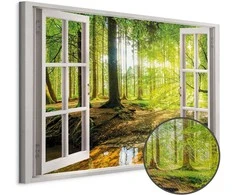 Artgeist Paveikslas - Window: View on Forest
