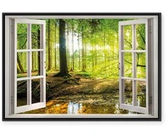 Artgeist Paveikslas - Window: View on Forest