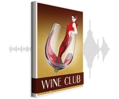 Artgeist Paveikslas - Wine Club (1 Part) Vertical