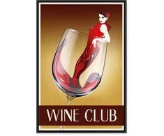 Artgeist Paveikslas - Wine Club (1 Part) Vertical